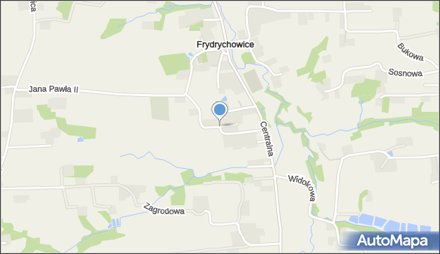 Frydrychowice, Świerkowa, mapa Frydrychowice