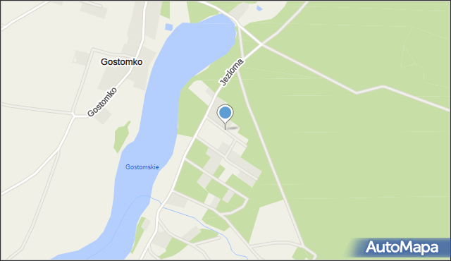 Gostomko, Świerkowa, mapa Gostomko