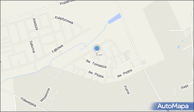 Gwiazdowo gmina Kostrzyn, św. Marty, mapa Gwiazdowo gmina Kostrzyn