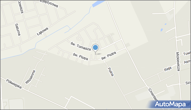 Gwiazdowo gmina Kostrzyn, św. Michała, mapa Gwiazdowo gmina Kostrzyn