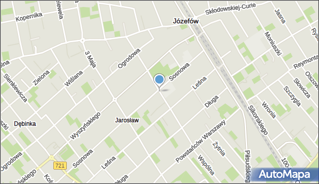 Józefów powiat otwocki, Świderska, mapa Józefów powiat otwocki