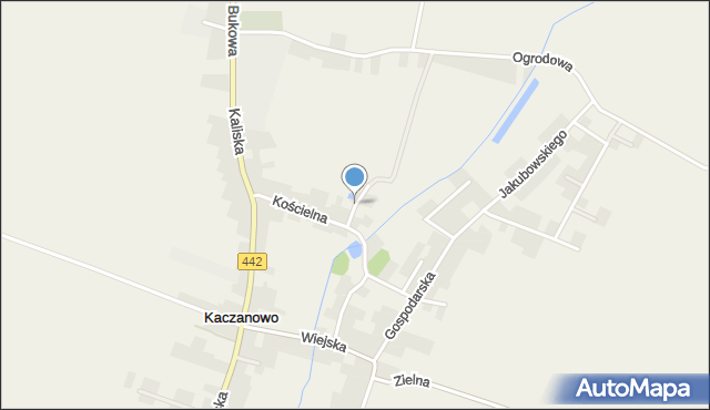 Kaczanowo, św. Floriana, mapa Kaczanowo