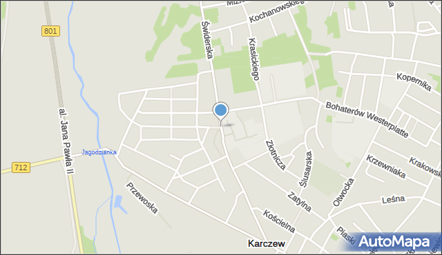 Karczew powiat otwocki, Świderska, mapa Karczew powiat otwocki