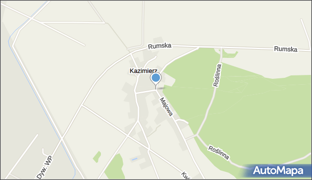 Kazimierz gmina Kosakowo, św. Marka, mapa Kazimierz gmina Kosakowo