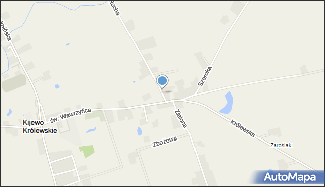 Kijewo Królewskie, św. Rocha, mapa Kijewo Królewskie