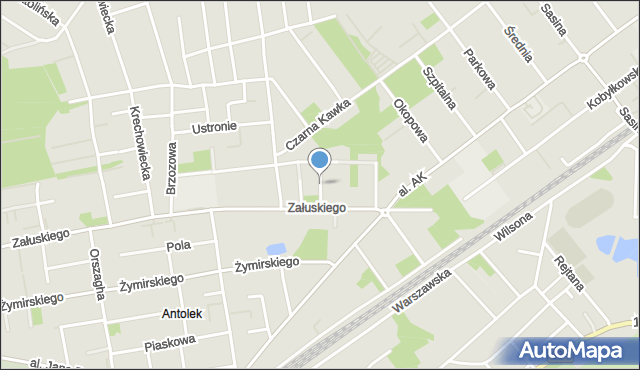 Kobyłka, Świerkowa, mapa Kobyłka