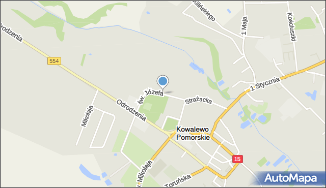 Kowalewo Pomorskie, św. Józefa, mapa Kowalewo Pomorskie