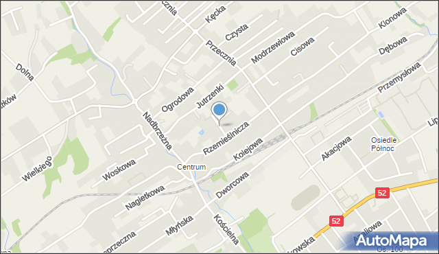 Kozy powiat bielski, Świt, mapa Kozy powiat bielski