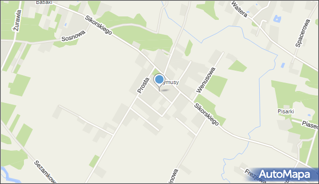 Kruki gmina Olszewo-Borki, św. Dominika, mapa Kruki gmina Olszewo-Borki