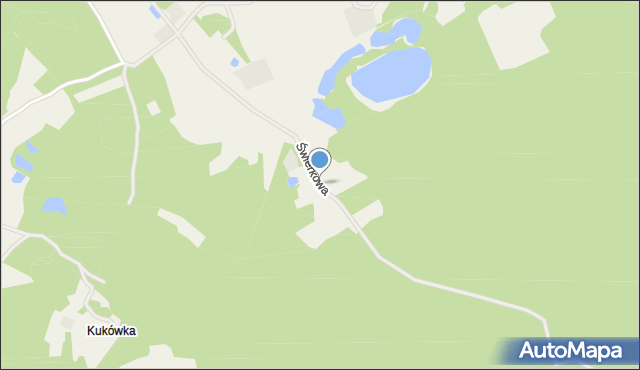 Mirachowo, Świerkowa, mapa Mirachowo