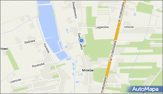 Mroków gmina Lesznowola, Świątkiewicz Marii, mapa Mroków gmina Lesznowola