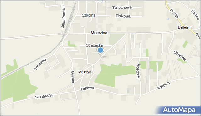 Mrzezino, św. Józefa, mapa Mrzezino