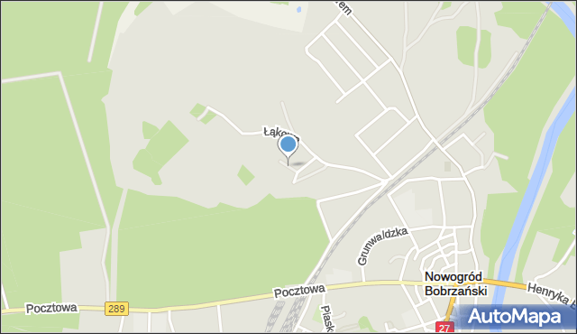 Nowogród Bobrzański, św. Mikołaja, mapa Nowogród Bobrzański
