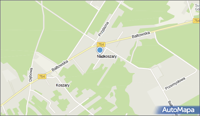 Ostrowiec Świętokrzyski, Świętojańska, mapa Ostrowiec Świętokrzyski