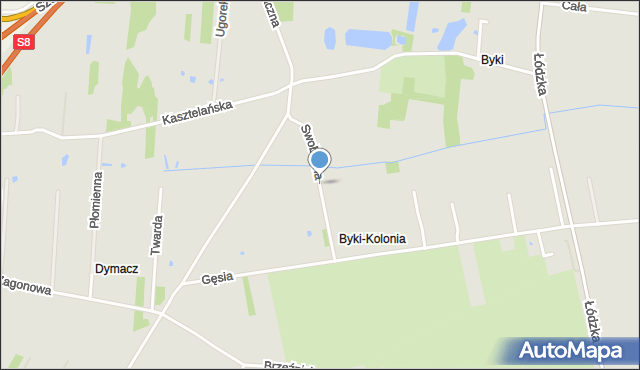 Piotrków Trybunalski, Swobodna, mapa Piotrków Trybunalski