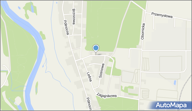 Promnice gmina Czerwonak, Świerkowa, mapa Promnice gmina Czerwonak