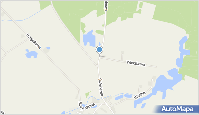 Rękawczyn gmina Gozdowo, Świerkowa, mapa Rękawczyn gmina Gozdowo