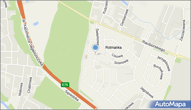 Rotmanka, Świerkowa, mapa Rotmanka