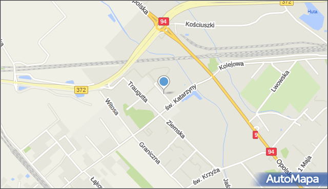 Siechnice, św. Andrzeja, mapa Siechnice