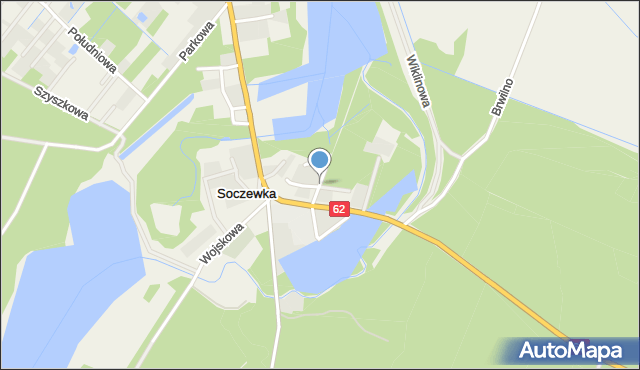 Soczewka gmina Nowy Duninów, Świerkowa, mapa Soczewka gmina Nowy Duninów