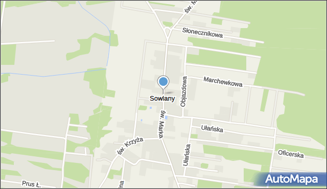 Sowlany, św. Marka, mapa Sowlany