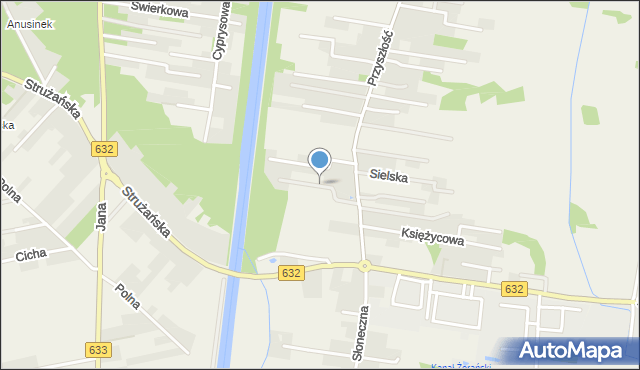 Stanisławów Pierwszy gmina Nieporęt, Świetlana, mapa Stanisławów Pierwszy gmina Nieporęt