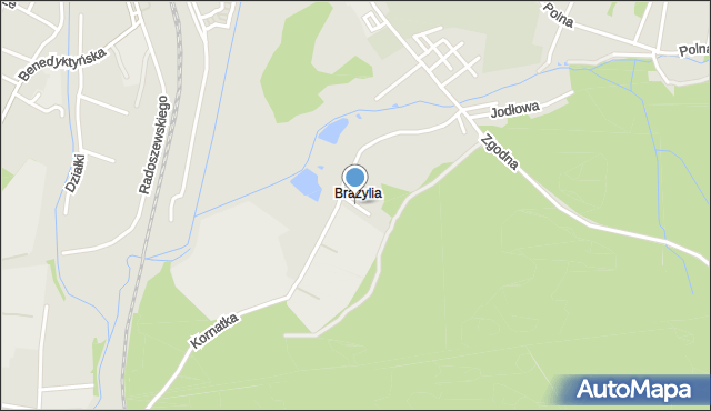 Starachowice, Świerkowa, mapa Starachowic