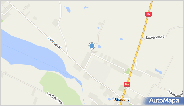 Straduny, Świerczewskiego Wojciecha, mapa Straduny
