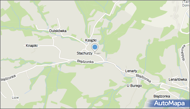 Sucha Beskidzka, Świerkowa, mapa Sucha Beskidzka