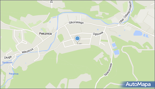 Świebodzice, Świerkowa, mapa Świebodzice