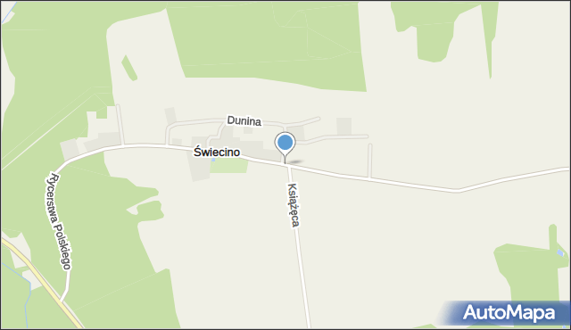 Świecino, Świecino, mapa Świecino