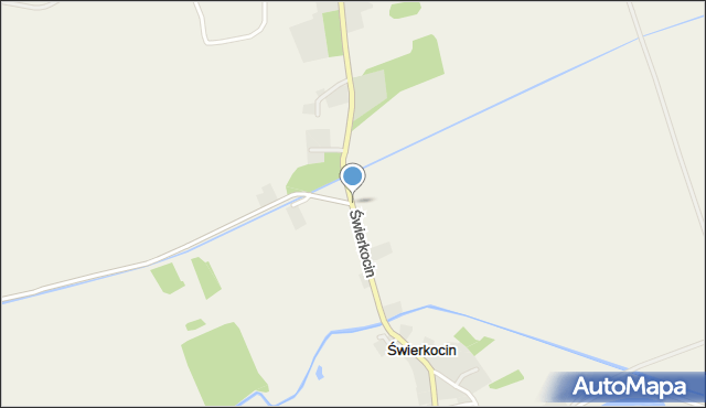 Świerkocin gmina Witnica, Świerkocin, mapa Świerkocin gmina Witnica