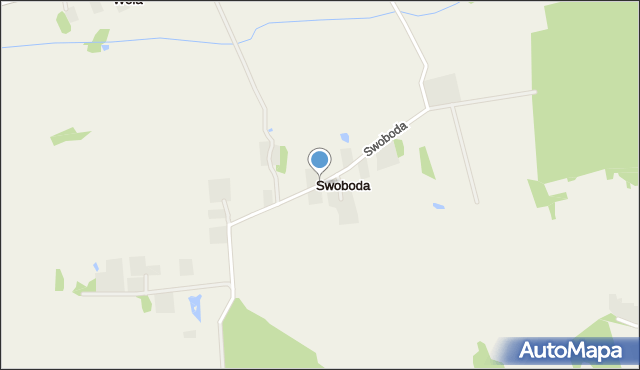 Swoboda gmina Siennica, Swoboda, mapa Swoboda gmina Siennica