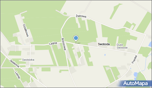 Swoboda gmina Zgierz, Swoboda, mapa Swoboda gmina Zgierz