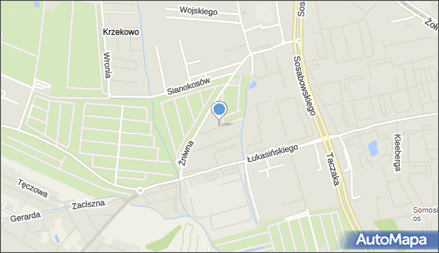 Szczecin, Świtezianki, mapa Szczecina