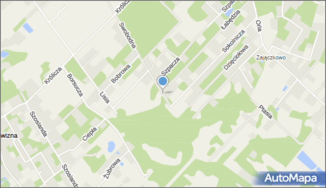 Szczęsne gmina Grodzisk Mazowiecki, Swobodna, mapa Szczęsne gmina Grodzisk Mazowiecki