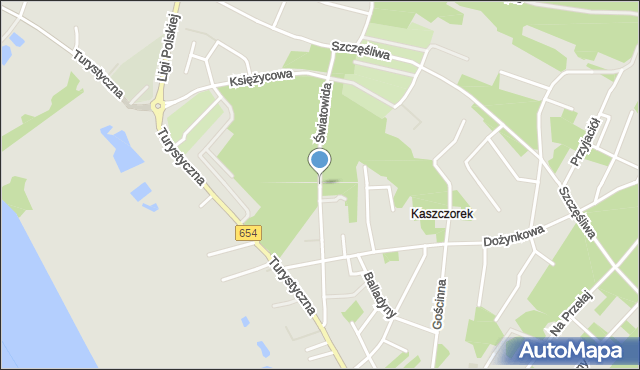 Toruń, Światowida, mapa Torunia