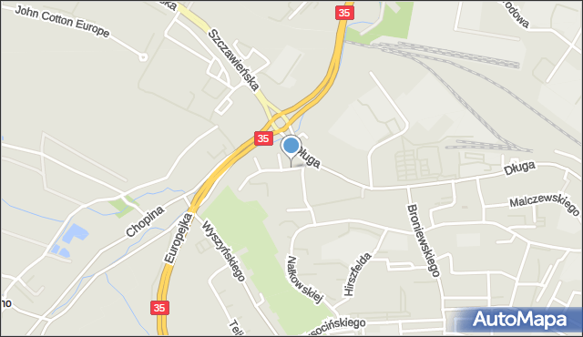 Wałbrzych, św. Wojciecha, mapa Wałbrzycha