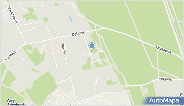 Warszawa, Świerkowa, mapa Warszawy