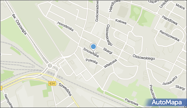 Warszawa, Świdnicka, mapa Warszawy