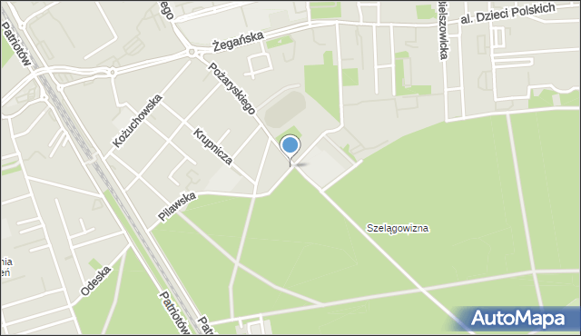 Warszawa, Świebodzińska, mapa Warszawy