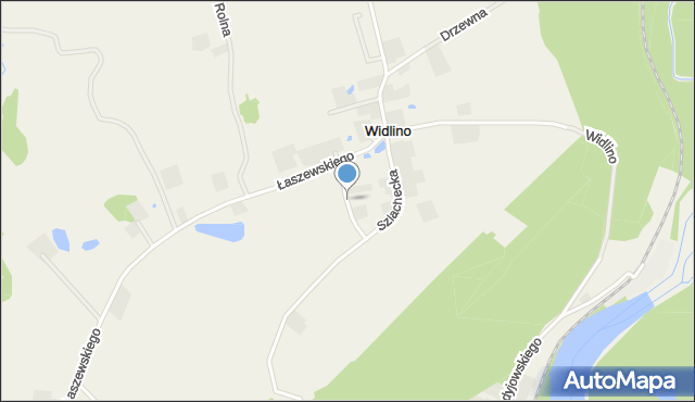 Widlino gmina Żukowo, św. Elżbiety, mapa Widlino gmina Żukowo