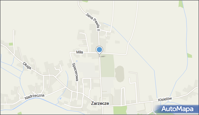 Zarzecze powiat przeworski, św. Jana Pawła II, mapa Zarzecze powiat przeworski