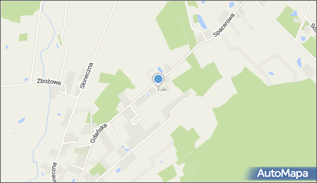 Skrzeszewo gmina Żukowo, Sychowskiego Stanisława, ks. dr., mapa Skrzeszewo gmina Żukowo