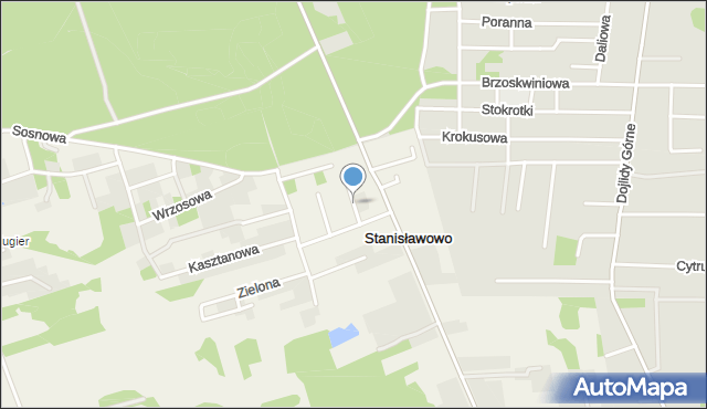 Stanisławowo gmina Juchnowiec Kościelny, Sympatyczna, mapa Stanisławowo gmina Juchnowiec Kościelny