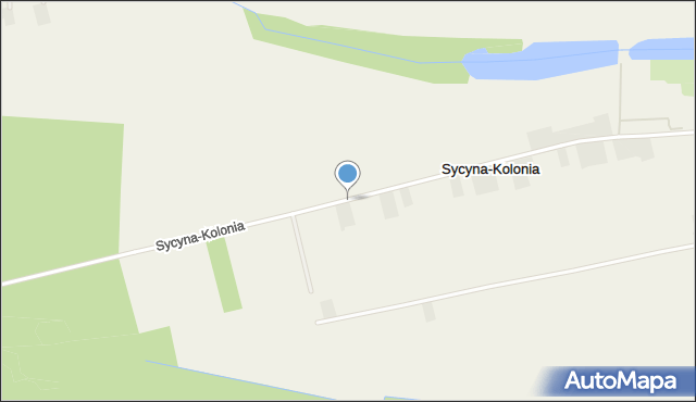 Sycyna-Kolonia, Sycyna-Kolonia, mapa Sycyna-Kolonia