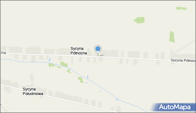 Sycyna Północna, Sycyna Północna, mapa Sycyna Północna