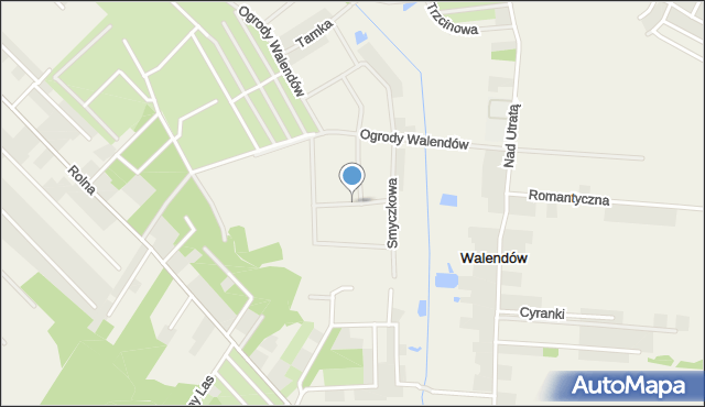 Walendów, Symfonii, mapa Walendów