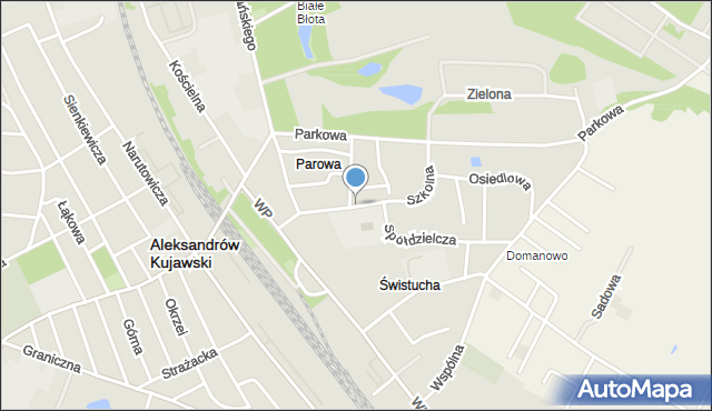 Aleksandrów Kujawski, Szkolna, mapa Aleksandrów Kujawski