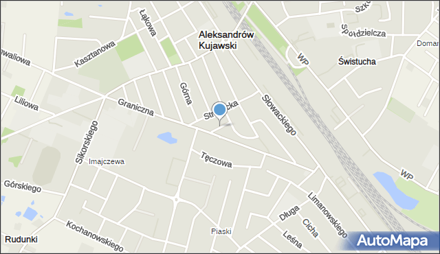 Aleksandrów Kujawski, Szpitalna, mapa Aleksandrów Kujawski